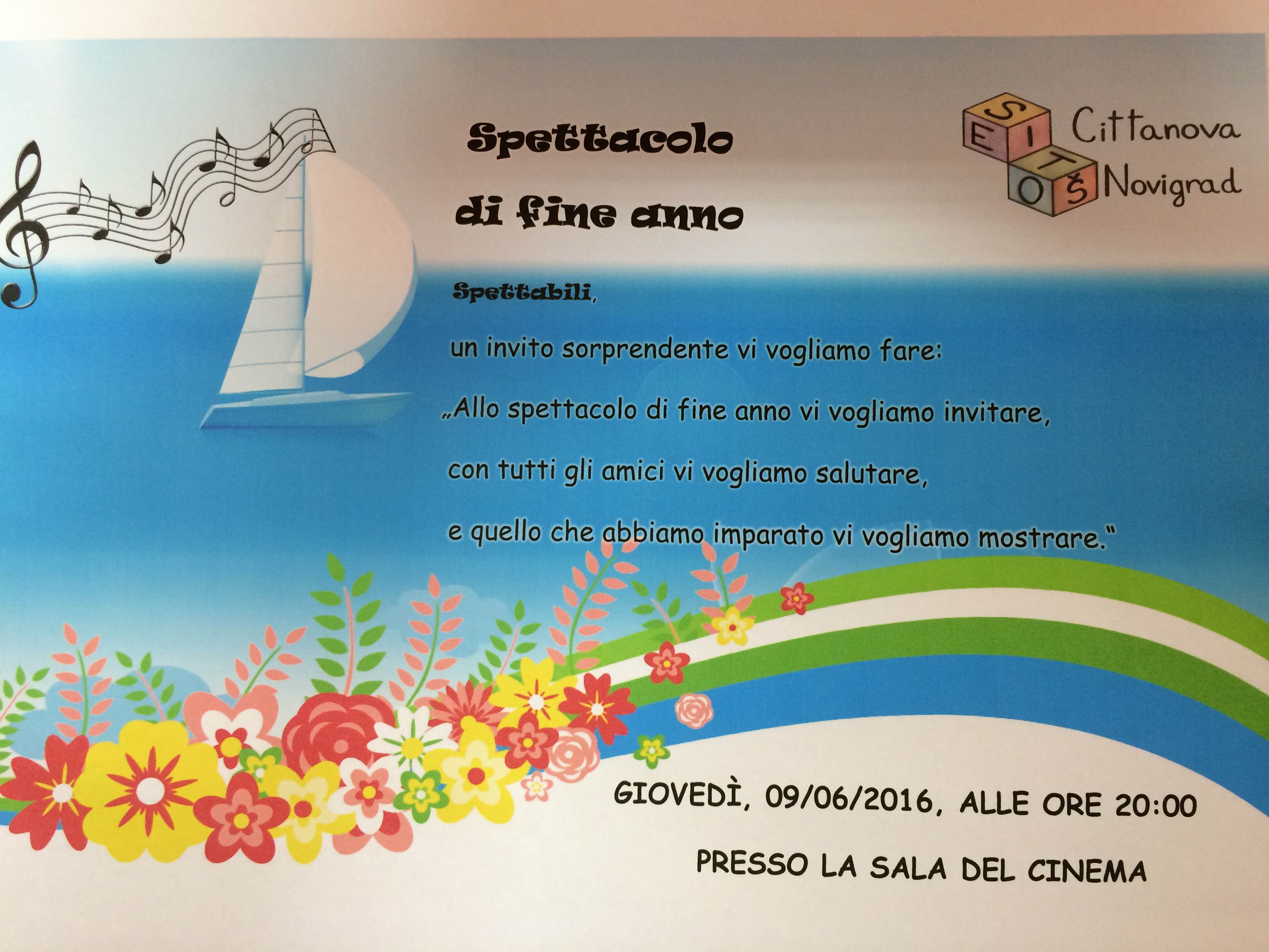 Talijanska Osnovna Skola Scuola Elementare Italiana Novigrad Notizie Spettacolo Di Fine Anno Scolastico