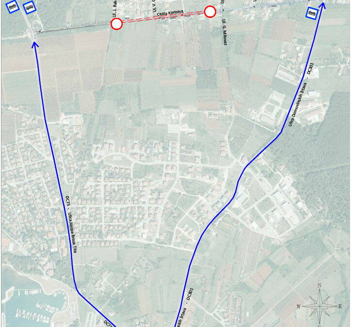 Obavijest – najava radova – privremena regulacija prometa u Stradi Contessi u Novigradu 
