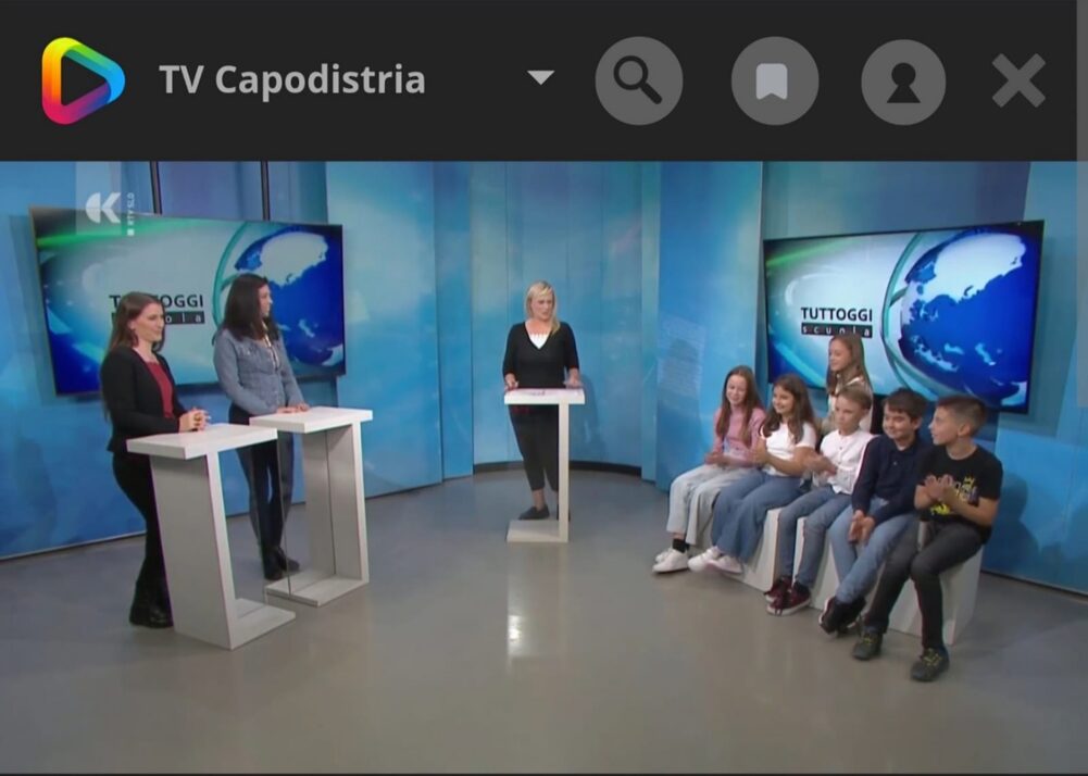 TV Capodistria – negli  studi di registrazione 22/10/2024  