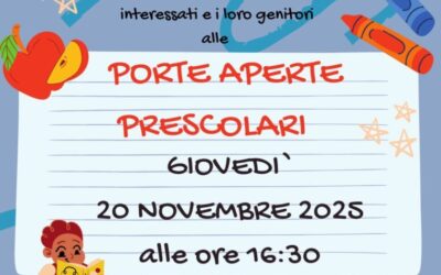 Porte aperte con i prescolari