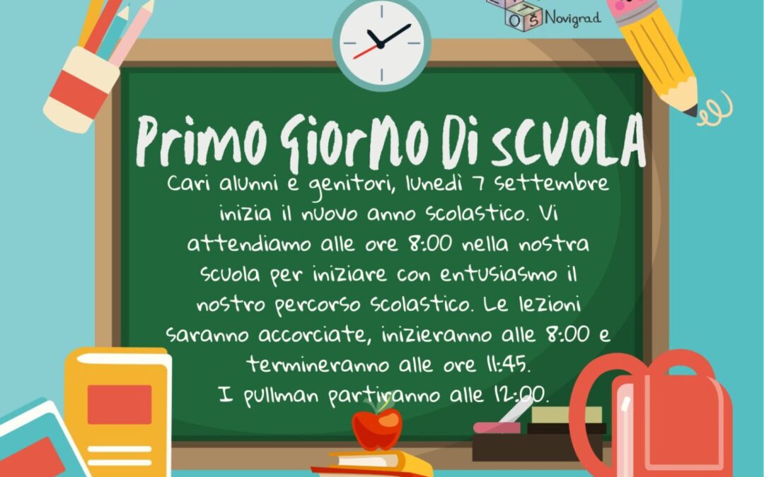 Primo giorno di scuola