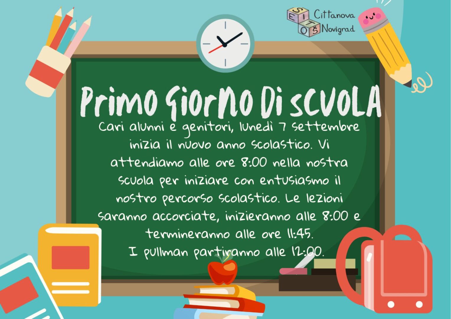 Primo giorno di scuola